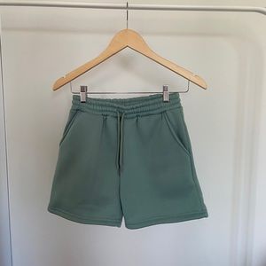 Teal Fleece Sweat Shorts